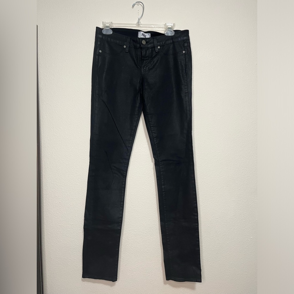 X Paige Women’s Glitter Black Jean Size 29 Low Rise